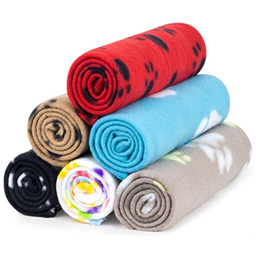 best-dog-blankets-for-small-dogs-and-puppies AK KYC 6 pack Puppy Blanket