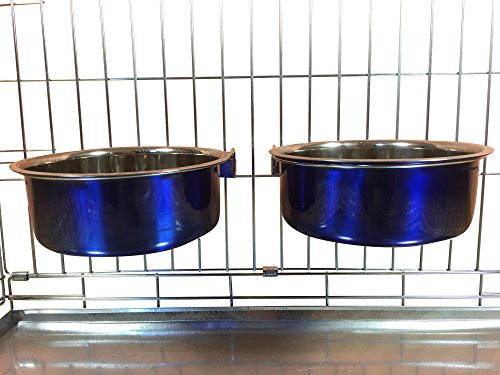 best-dog-bowls Ellie-Bo Pair of Dog Bowls For Crates